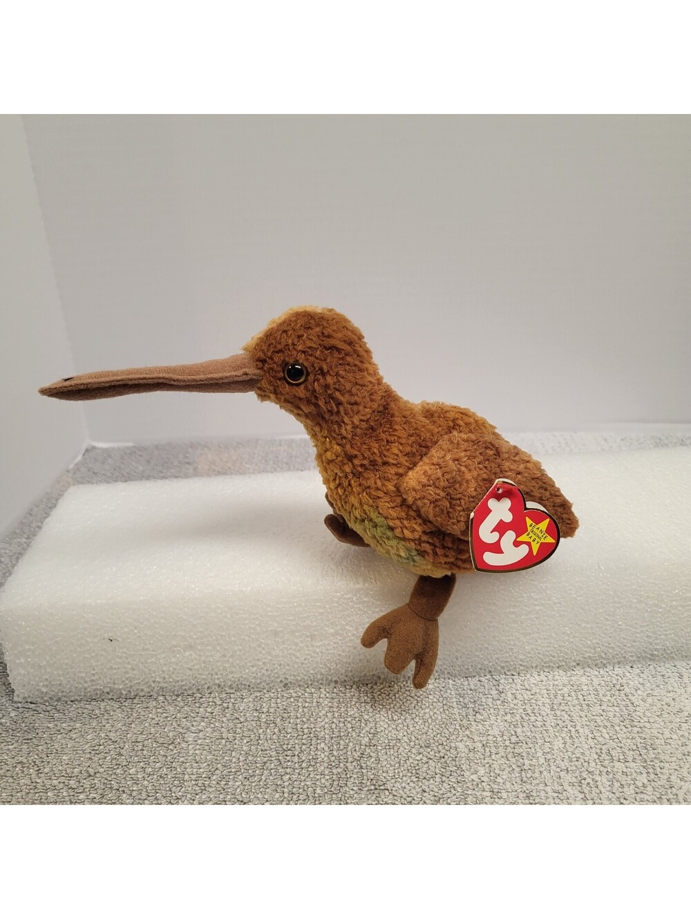 Ty Beanie Baby Kiwi Bird Stuffed Animal Plush Toy "Beak" February 3 1998